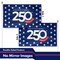 G128 USA 250th Anniversary Stars Flag | 3x5 Ft | Double Sided Printed 150D Polyester | America 1776-2026 Patriotic Banner with Brass Grommets | Durable Indoor/Outdoor Celebration Flag
